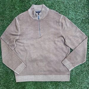 Michael Kors Extra Fine Merino Wool Lightweight 1/4 Zip Pullover Sweater XXL